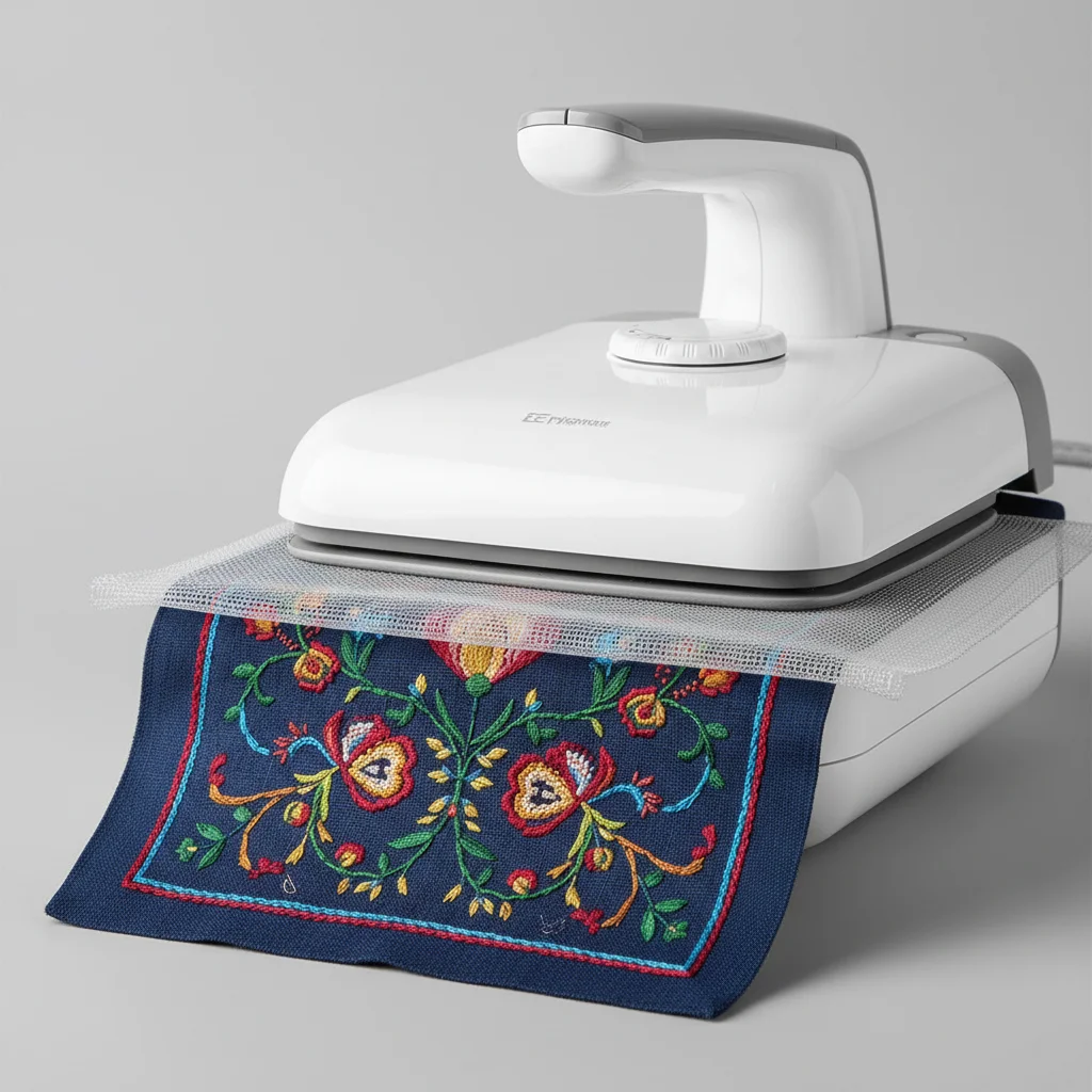 ironing press for embroidery
